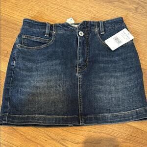 Free People | NWT Dark Blue Denim Skirt-26